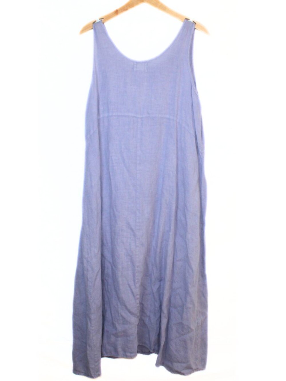 Vintage Blue Fish women's dress size 1 lavender linen natural fiber sleeveless - Picture 2 of 11